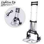 80KG Heavy Duty Lightweight Folding Hand Sack Trolley Truck Barrow Cart Wheel UK