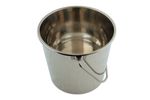 STAINLESS STEEL BUCKET 12 LITRE LIDS ALSO AVAILABLE MORE HYGENIC THAN PLASTIC