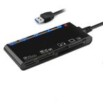 Multi-Slot USB 3.0 Memory Card Reader SD Micro SD CF TF MS XD 7-In-1 Adapter Hub