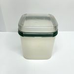 Tupperware Modular Mates Bakers Delight Square 17 Cups 2204 Hinged Green Lid