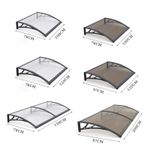 Window Awning Door Canopy Outdoor Awning Rain Shelter for Window Porch Clear