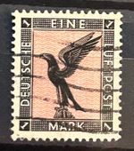 1926 German Stamp Mi:DR382 - Eagle on Base Luftpost 1 RM used /46a