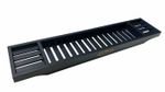 Unibos Luxury Bamboo Bath Bridge Bath tub Rack Storage Shelf, 100% Bamboo Black