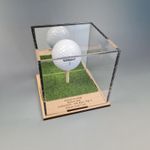 Golf Ball Display Stand Personalised Base Case Hole in One Club Champion Etc