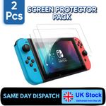 2 Pcs Tempered Glass Protective Film Screen Protector for Nintendo Switch