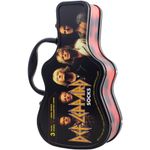 DEF LEPPARD 3 X DIFFERENT pairs socks 6.5 - 11 in guitar shaped tin
