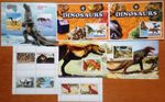 Dinosaur lot of 8 MNH stamp sheets