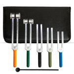 NS Crafts® 128hz-2048hz set of 5 tuning forks chakra vibration healing frequency