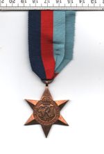 1939/45  STAR GENUINE WORLD WAR II MEDAL WITH RIBBON (653)
