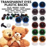 Transparent Eyes with PLASTIC BACKS - Teddy Bear Making Soft Toy Doll Animal
