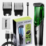 Vacuum Beard Trimmer for Men with 20 Length and Styles Adjustable Rechargeable
