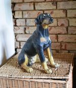 Border Fine Arts Fireside Dogs Doberman A 1255 Ornament Statue Figurine 46cm (o)