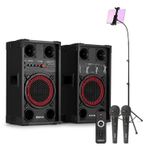 Fenton SPK-108 8" Karaoke Machine System with Microphones & Tripod Tablet Holder