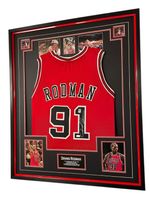 * Dennis Rodman Signed Shirt JERSEY Chicago Bulls Autographed DISPLAY * JSA cert