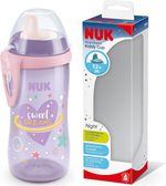 NUK Kiddy Cup Night Toddler Cup | 12+ Months | 300 ml | Leak-Proof Toughened 