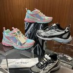 Off Arrow White Be Right Back Miami Unisex Retro Running Shoes Casual Sneakers t