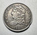 1835  CAPPED BUST HALF DIME   VF/XF DETAILS  #1811