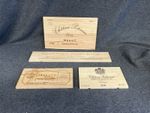 10x Pack of Assorted Wood Wine Box Panel - Plaque, Display - Bar Wall
