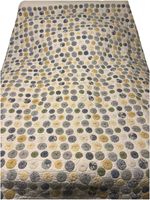 Vintage Handmade Yo Yo Quilt 95” X 94”