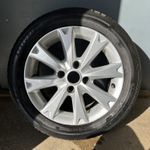 1x FORD FIESTA 15" 2014 ALLOY WHEEL RIM WITH TYRE 6JX15H2 CNX8A
