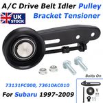 For Subaru 1995-2009 A/C Drive Belt Idler Pulley Tensioner w/ Bracket 73131FC000