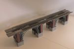 Modelux OO Gauge 860 mm long, Powder Blue Ironbridge kit with piers and link set
