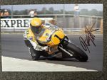 KENNY ROBERTS HAND SIGNED 12X8” PHOTO  YAMAHA 3 X 500CC WORLD CHAMPION