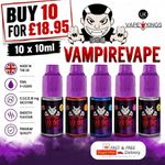 Vampire Vape E Liquid | 10 x 10ml Vape Juice Heisenberg Pinkman Blackjack E Cig
