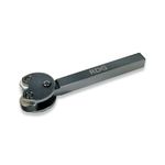 2 WHEEL KNURLING TOOL WITH PIVOTING HEAD DIAMOND MEDIUM KNURL WHEELS 1/2" SHANK