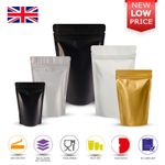 Matt Finish Foil Zip Lock Resealable Stand Up Pouches Food Grade Heat Seal Bags