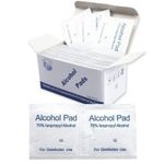 70% Isopropyl Alcohol Prep Pads – 100 Medium Individually Wrapped Wipes