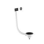 Kitchen Sink Pull Out Waste with 90mm Strainer & Overflow Matt Black