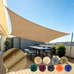 UK Extra Heavy Duty Shade Sail Shade Cloth Gray Sun Triangle Square Rectangle