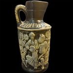 Rare Art Handmade Antique BIG Germany Jug Wine Pitcher Vase Glaze Pottery Mark 