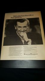 David Frost Rare Original Westinghouse Promo Poster Ad Framed!