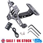 Motorcycle License Number Plate Holder Tail Tidy Bracket w/ LED Universal