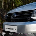 VW CADDY MK4 GLOSS BLACK PREMIUM FRONT UPPER GRILLE | DE-CHROME | 2016-2020