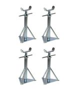 Static Caravan Small Axle Stands X4 Mobile Home Siting Chassis 10.5" - 14" Set