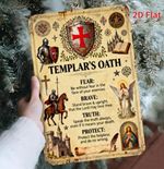 Knights Templar The Templars Oath Masonic Wall Art Metal Sign 20x30 cm
