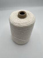 100% Bourette Silk. Bleached White.500g Cone.Knit/Craft. 8nm. Silky Soft Singles