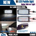 X2 18 SMD WHITE LED Under Mirror Puddle Lights for Range Rover L322 2005-12 UK