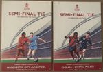 FA CUP SEMI FINAL 2022 Both Programmes - Man City v Liverpool & Chelsea v Palace