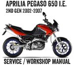 2002-2007 Aprilia Pegaso 650 i.e. 2nd Gen Workshop Service Manual PDF File