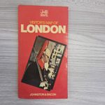 Vintage Johnston & Bacon Visitor's Map of London Street Map Underground 65p