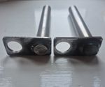 Pair of un-greased bucket pins (25mm) JCB & Kubota KX36-2 KX36-3 KX41-2