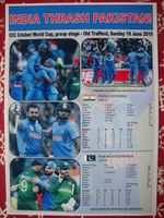 India beat Pakistan - 2019 ICC Cricket World Cup - souvenir print