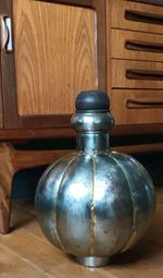 Large Vintage Indian Metal Water Flask Vessel
