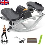 U-Shaped Rock Stepper Machine Rock Stepper with LCD Monitor & Resistance Bands