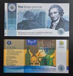 50 x UK - Lewes 5 Pound UNC Local Currency 4th Issue 2020-25 Banknote Lot
