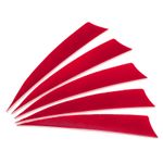 Arrows Vanes 50 Pack 4 Inch Arrow Feather Right Wing Red for DIY
